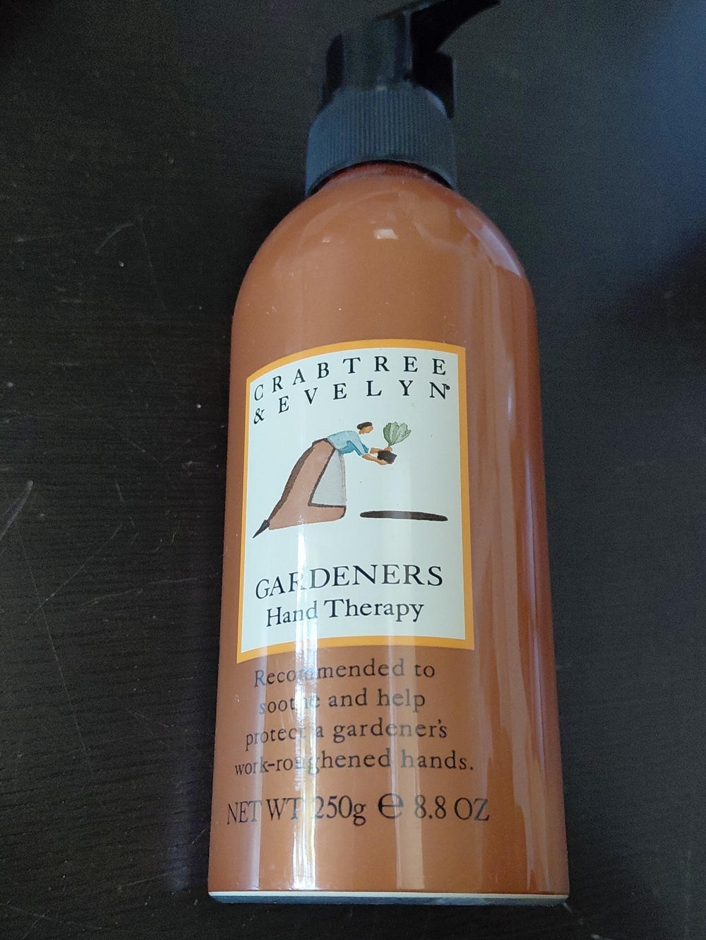 Crabtree & Evelyn Gardener's Hand Therapy - Brown Orange Pump Bottle